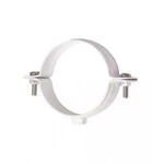 Кронштейн труби металевий Ренвей RainWay 130 білий ф100мм