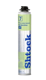 Піна монтажна професійна підвищенного виходу №7 Shtock, 870 мл