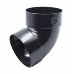 Відвід двомуфтовий Ренвей RainWay 130 графітовий 67° ф100мм коліно