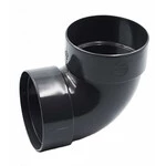 Відвід двомуфтовий Ренвей RainWay 130 графітовий 87° ф100мм коліно