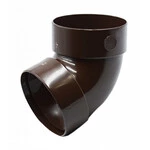 Відвід двомуфтовий Ренвей RainWay 130 коричневий 67° ф100мм коліно