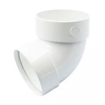 Відвід двомуфтовий Ренвей RainWay 90 білий 67* ф75мм коліно