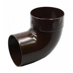 Відвід одномуфтовий Ренвей RainWay 130 коричневий 87° ф100мм коліно