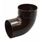 Відвід одномуфтовий Ренвей RainWay 90 коричневий 87* ф75мм коліно
