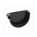 Заглушка желоба левая Ренвей RainWay 130 графитовая