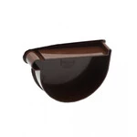 Заглушка воронки ліва Ренвей RainWay 90 коричнева