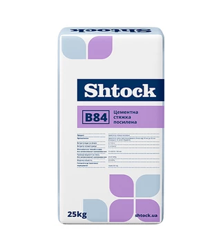 Стяжка цементна посилена Шток Shtock B84, 25кг