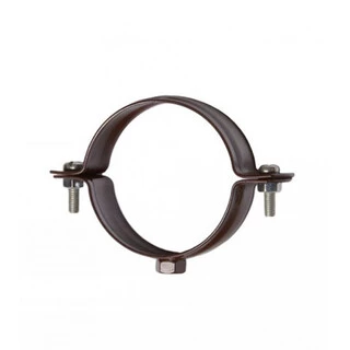 Кронштейн труби металевий Ренвей RainWay 90 коричневий ф75мм