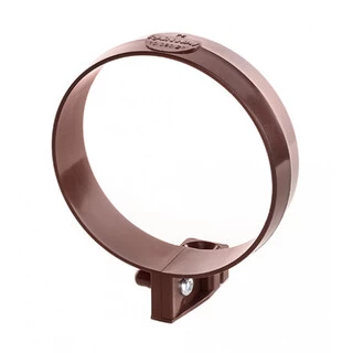 Кронштейн трубы Ренвей RainWay 90 коричневый ф75мм