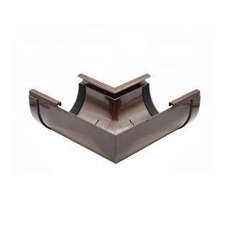 Кут ринви внутрішній Ренвей RainWay 130 коричневий 90*