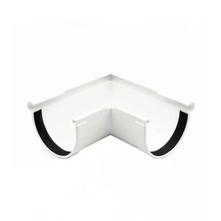 Угол желоба наружный Ренвей RainWay 90 белый 90*