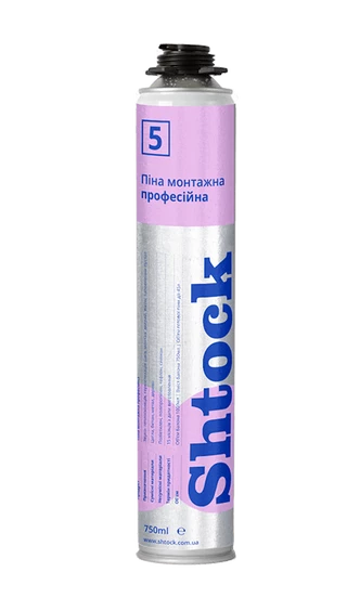 Пена монтажная профессиональная №5 Shtock, 750 мл