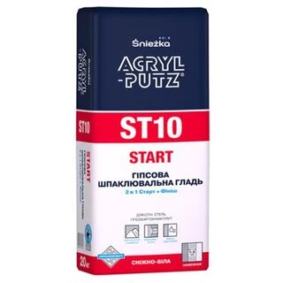Шпатлевка гипсовая Снежка Sniezka Acryl-putz ST10 старт+финиш 20кг