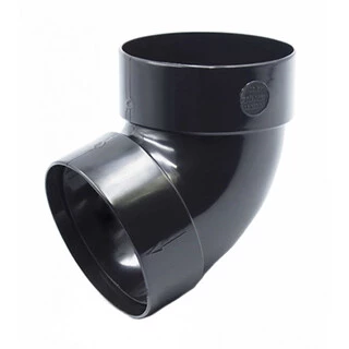 Відвід двомуфтовий Ренвей RainWay 130 графітовий 67° ф100мм коліно