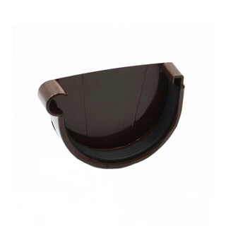 Заглушка ринви ліва Ренвей RainWay 130 коричнева