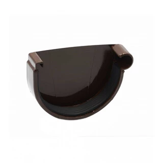 Заглушка ринви права Ренвей RainWay 130 коричнева